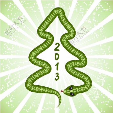 2013年的蛇的图形创意01载体材料