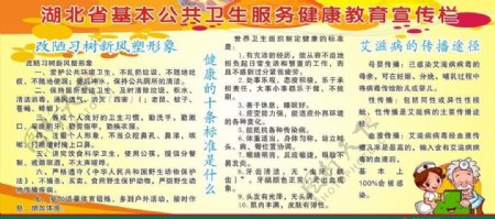 湖北省健康教育宣传栏图片