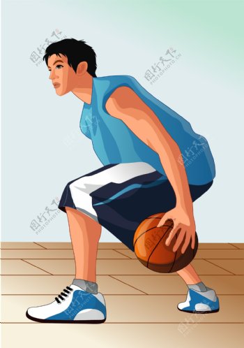 篮球比赛人物图片