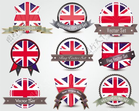 英国国旗标签图片