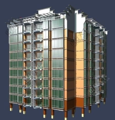 模型建筑max图片