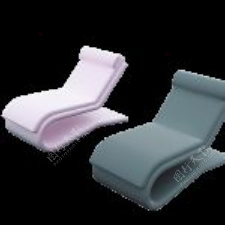 3D躺椅模型