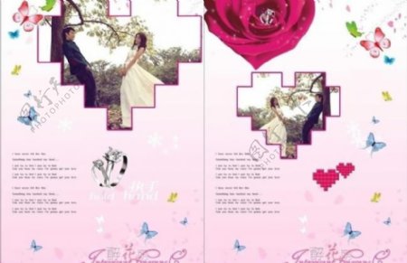 婚庆页面排版设计图片