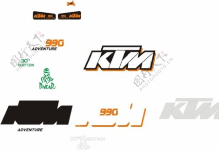 KTM摩托车贴图片