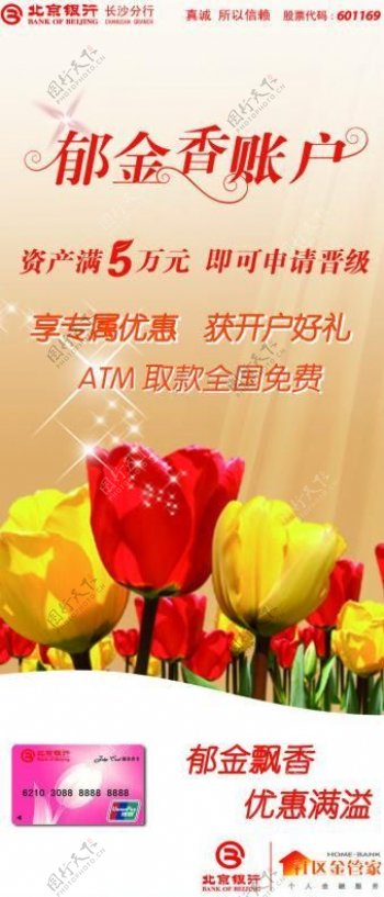 北京银行郁金香帐户图片