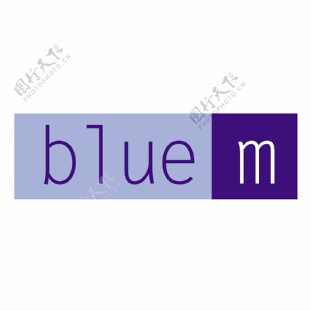 蓝色M
