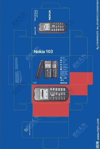 诺基亚103手机包装图片