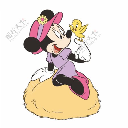 印花矢量图米老鼠米奇迪士尼可爱卡通免费素材