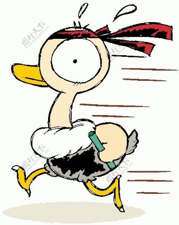 位图小鸭可爱卡通色彩免费素材
