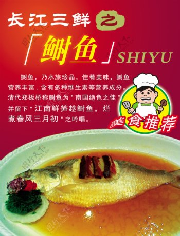 长江三鲜美食海报