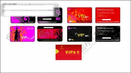 多款经典华丽VIP卡矢量素材卡名片金卡VIP经典卡潮流大气花广告设计名片卡片矢量图库CDR格式