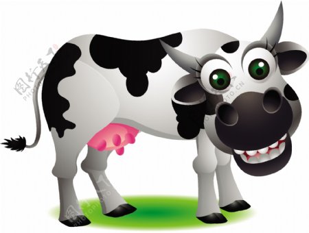 奶牛卡通动物图片
