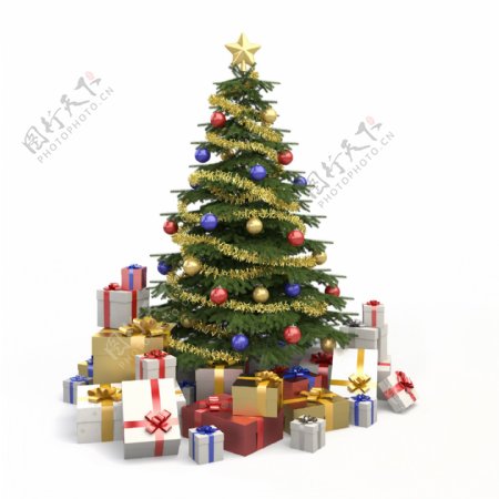 精美圣诞树01高清图片
