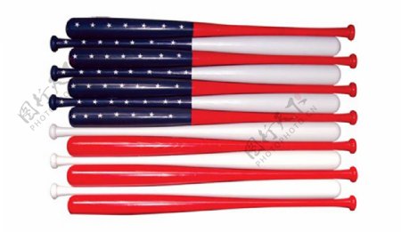 位图美国国旗五角形棒球色彩免费素材