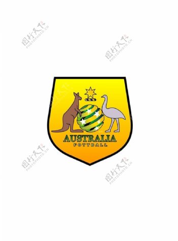 世界部分国家足球队队徽之澳大利亚图片
