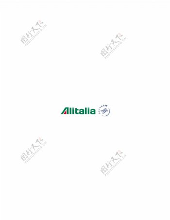 Alitalia1logo设计欣赏Alitalia1民航公司标志下载标志设计欣赏