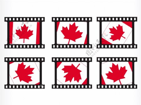 说明加拿大国旗邮票
