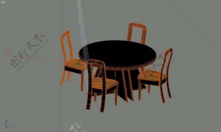 餐桌3d模型家具图片12