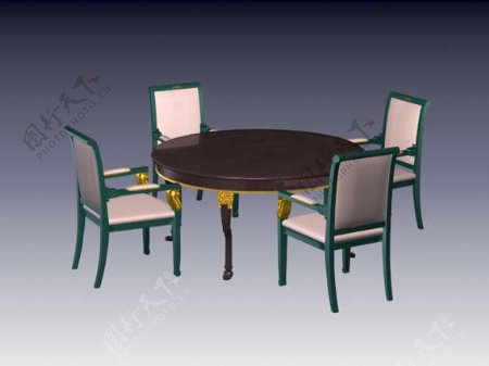 餐桌3d模型家具图片101