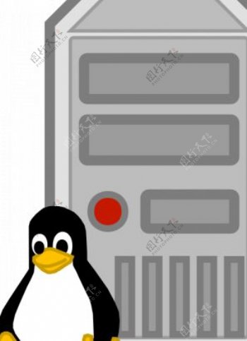 Linux服务器的彩色图像矢量