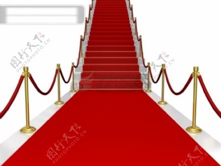铺红地毯的楼梯精品图片素材