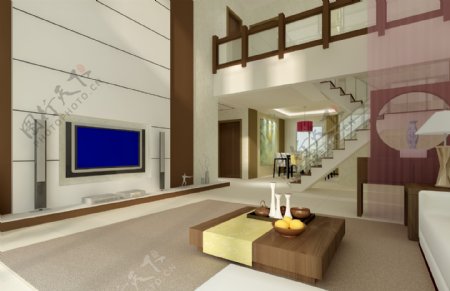 现代风格家装设计客厅效果图图片