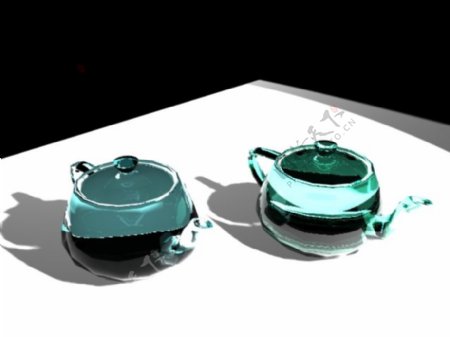 3dsMax玻璃茶壶