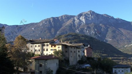 意大利的房子在山城镇存量的录像视频免费下载