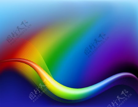丰富多彩的动态流程线04明亮的颜色梯度矢量