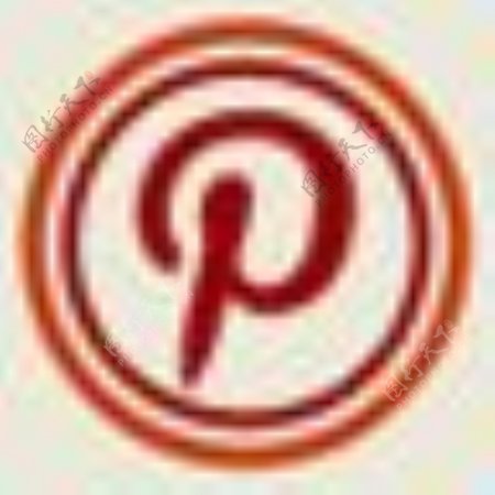 33复古风格的Pinterest社会图标png