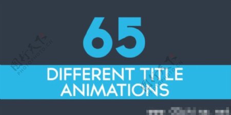 65组简洁的文字标题动画AE模版