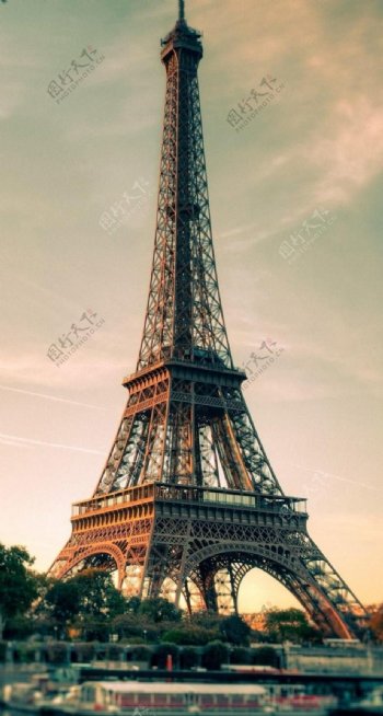 巴黎风景埃菲尔铁塔爱情象征