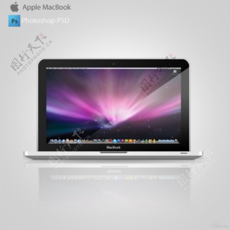 苹果MacBook笔记本电脑笔记本PSD
