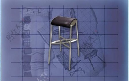 酒店风格家具椅子A0403D模型