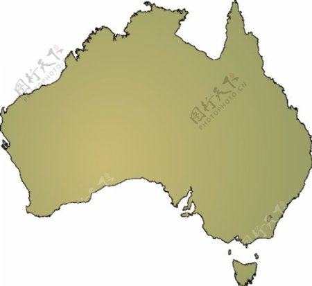 澳大利亚地图剪贴画19