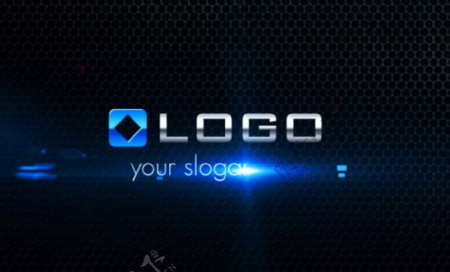 暗黑LOGO标志文字展示AE模板