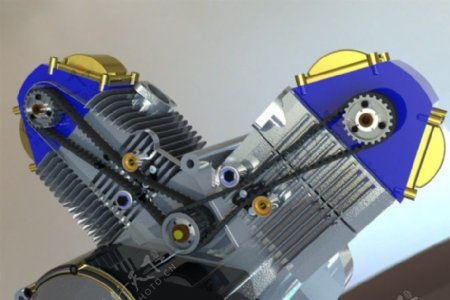 杜卡迪900cc风冷式的L型双引擎