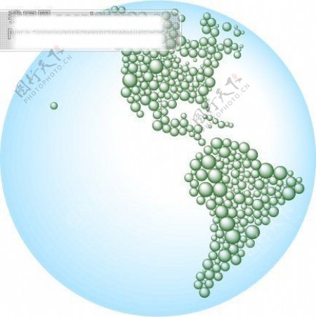 水珠南半球矢量气泡世界地图背景