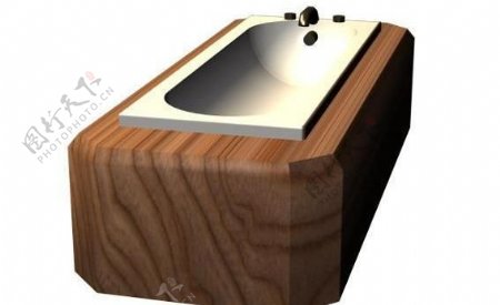 洁具典范之浴盆3D模型C016