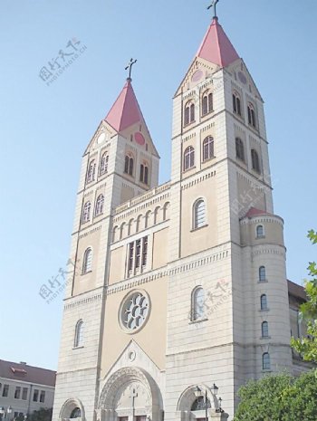 青岛大教堂图片