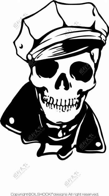 海盗船长骷髅头