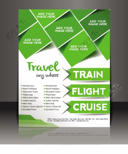 商务旅客和画册封面设计矢量图32