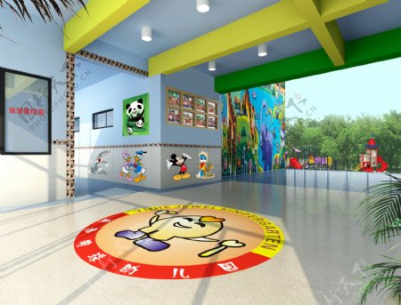 幼儿园大厅图片
