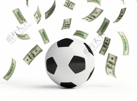 足球与金钱图片