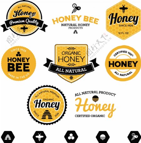 蜂蜜标签图片