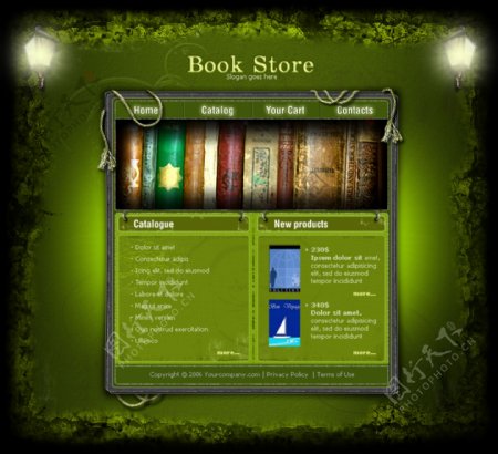 书店网页图片