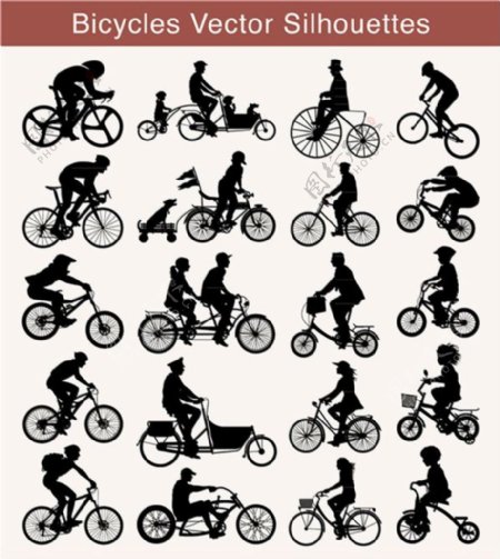骑自行车的各种动作