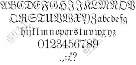 哥特字体的字体