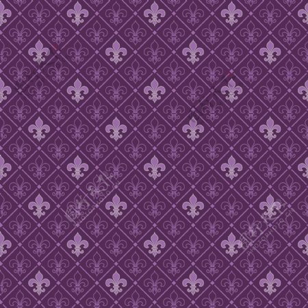 矢量紫色连续平铺花纹背景