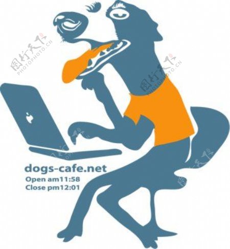 位图狗电脑笔记本色彩免费素材